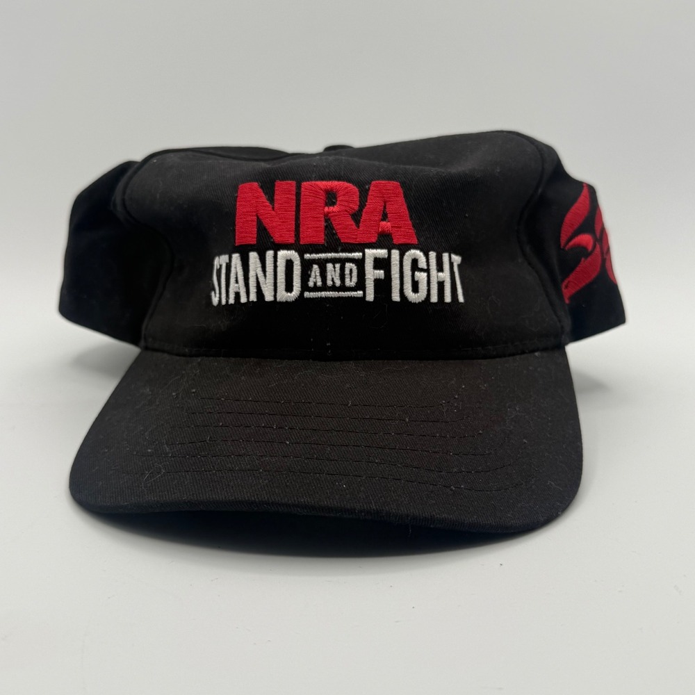 NRA Baseball Cap Men OSFM Black Good Stand And Fight Embroidered USA Made Hat